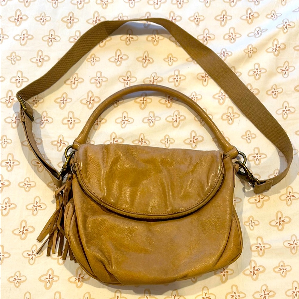 Tan Leather Shoulder Bag